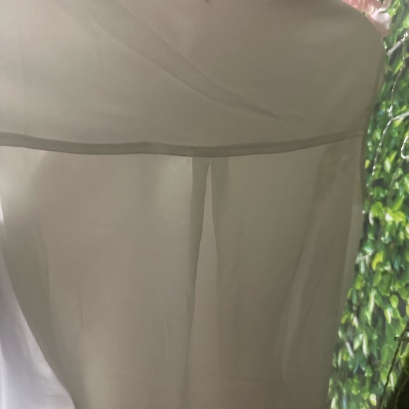 White sheer long sleeve blouse - Picture 5 of 5